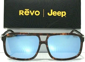 JEEP® DESERT Tortoise 60mm Pilot POLARIZED Blue Water Sunglass 1165 02 - Picture 1 of 12