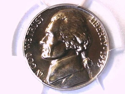 1955 Proof Jefferson Nickel PCGS PR 68 43365605 - Image 1 of 3