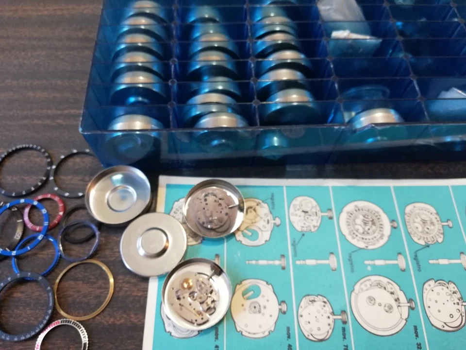 Lotto Di 25 Movimenti meccanici Manuali Timex Sub Divers , Gmt acciaio Uomo - Immagine 1 di 4