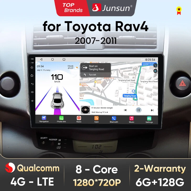Für 2006-2012 Toyota RAV4 Android 14 Autoradio Car Play Navi GPS WIFI RDS 8 Core - Bild 1 von 4