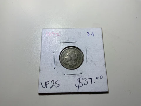 1872 United States 3-Cent Nickels Cover