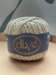 1 mixed Di.Ve, Variegated color Soft Off White And Metallic Made In Italy - Picture 1 of 5