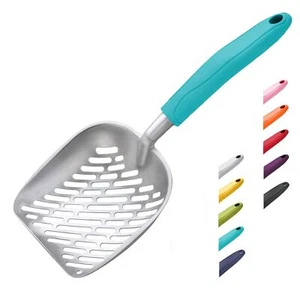 Cat Litter Scoop, Aluminum Alloy Sifter, Kitty Metal Scooper, Deep Shovel wit... - Picture 1 of 3