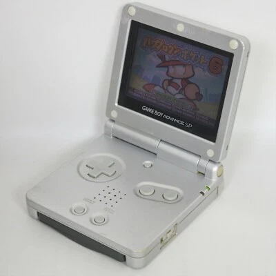 Gameboy Advance SP Platinum Silver Console AGS-001 Nintendo XJH12434048 gba - Image 1 of 4