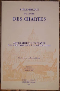 BIBLIOTHÈQUE DE L'ÉCOLE DES CHARTRES. Tome 161, fascicule 1. Librairie Droz - Picture 1 of 1