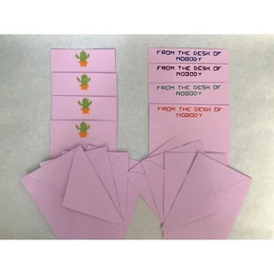 Handgenähtes Kreuzstich Briefpapier Sets mit 4 Karten & Umschlägen in 2 Stilen! - Bild 1 von 10