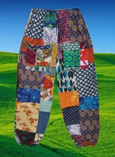 Women Cotton Patch Work Harem Pant, Handmade Hippie Patchwork Dyed Pant S/M/L