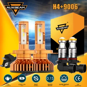 For Toyota Sequoia 2001-2007 AUXBEAM 6000K White LED H4 Headlights Fog Bulbs Kit - Picture 1 of 12