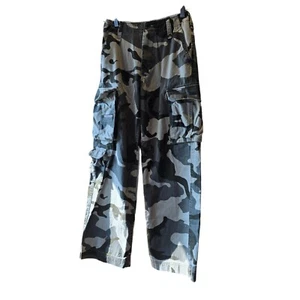 A.P. Co. Pants Girls Sz 14 Camo Camouflage Cargo Military Grunge Distressed - Picture 1 of 14