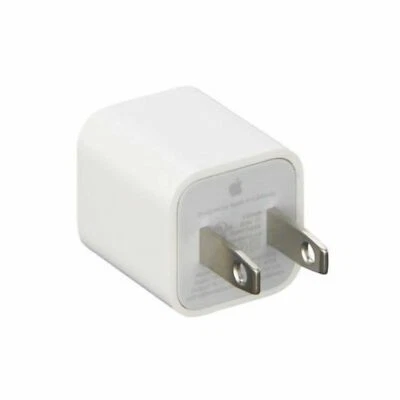 Genuine For Apple iPhone Charger Original 5w Wall USB Power Adapter Cube Lot  - Image 1 of 3