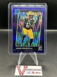 2021 Donruss Optic - AMARI RODGERS RATED ROOKIE PURPLE SHOCK PRIZM #261 - Foto 1 di 3