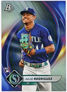2022 Topps Bowman Platinum Julio Rodriguez Basic RC #41 - Picture 1 of 2