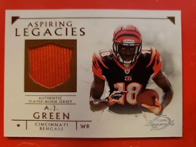 2011 TOPPS LEGENDS A.J. GREEN ASPIRING LEGACIES JERSEY CARD# ALR-AJG - Image 1 of 2