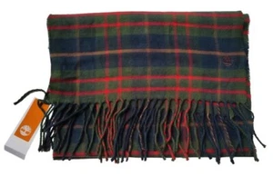 NEU NEU TIMBERLAND Schal Strick Herren Fransen Karomuster - Bild 1 von 3