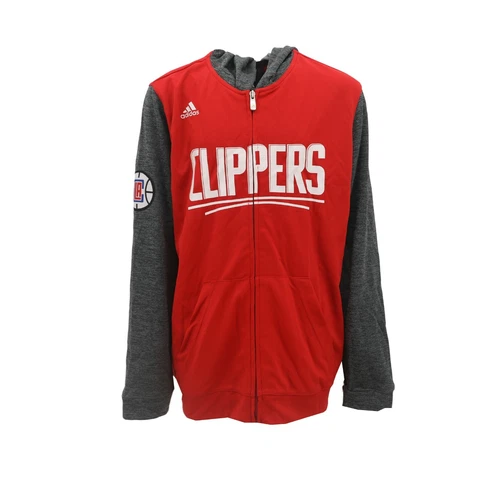 Los Angeles Clippers NBA Adidas Kids Youth Size Full Zip Hooded Light Sweatshirt Cover