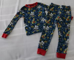 Boy's Pajamas LEGO BATMAN 2 Pc PJ's Set Size 4 Snug Fitting Wormser SaraMax - Picture 1 of 11