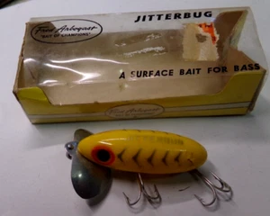 Fred Arbogast JITTERBUG Lure Special Yellow in Original Box NEW CONDITION 600 03 - Picture 1 of 8