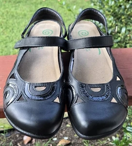 NAOT Rongo scarpe da donna nere in pelle Mary Jane slingback taglia 41 (US 10-10,5) - Foto 1 di 18