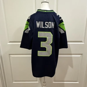 Russell Wilson Seattle Seahawks Nike On Field Jersey Mens Large NFL Football #3 - Picture 1 of 11