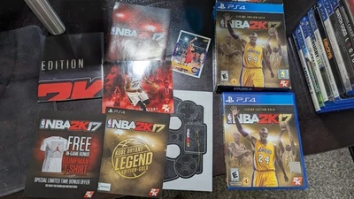 PS4 NBA 2K17 Kobe Bryant Legend Edition Gold Video Game Poster And Card - Image 1 of 4