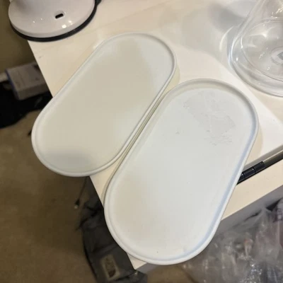 Juego de 2 bandejas de café Nespresso Origin Collection blancas USADAS Foto 1 de 3