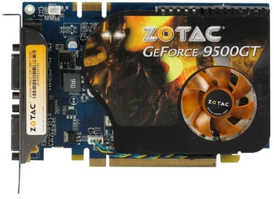 ZOTAC Nvidia Geforce 9500 Gt 1GB ZT-95TEK2P-FSL Pcie - Image 1 of 2