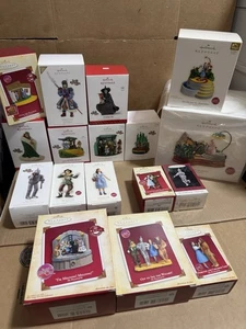 Lot 17 Hallmark Keepsake Wizard of Oz Witch Dorothy Ornament Rainbow My Pretty - Picture 1 of 6