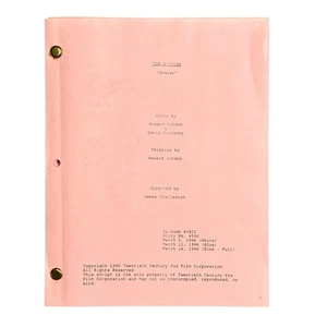 Guión de televisión original de The X-Files de la temporada 3 episodio 21 "Avatar" - Imagen 1 de 8