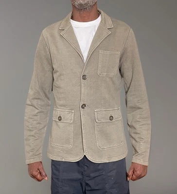 Peuterey Felpa Pile Blazer Verde Lavato M - Immagine 1 di 4