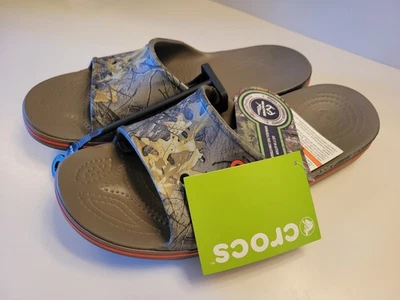 Crocs Adult's cb lopro RealTree xtra slide walnut relax  203333-267 Mens Sz 10 - Image 1 of 4