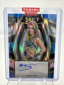 2024 Panini Select WWE Smack down Tegan Nox Blue Flash Prizm Auto Sealed SL-TGN - Picture 1 of 2