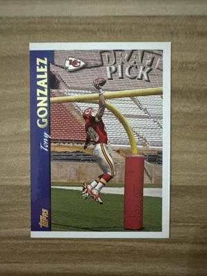 1997 Topps Draft Pick Тони Гонсалес No414 дебютант RC HOF - Изображение 1 из 2