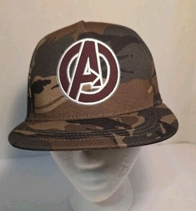 Marvel Avengers Brown Camouflage Youth Ball Cap Hat Snapback Baseball - Picture 1 of 9