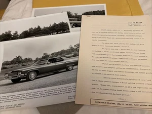 NOS 1971 Buick Press Release New Line of Cars and Styling- 4 Photos Skylark - Bild 1 von 10