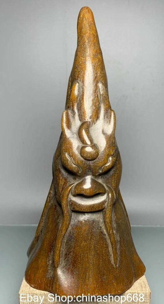 ♢中国 古玩 古美術 骨董品 水牛角 手彫り彫刻 牛捕獲 騎馬図紋 酒盃