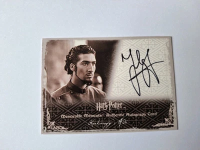 Harry Potter Memorable Moments Karkaroffs aide Tolga Safer Autograph Card - Image 1 of 2