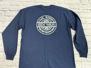 Sex Wax Mr Zogs Shirt Men’s Size XL Long Sleeve Navy Blue Crewneck Surf Graphic - Picture 1 of 8