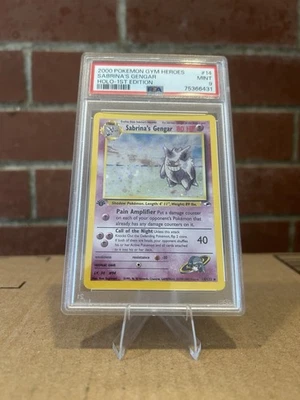 Pokemon 2000 Gym Heroes Holo 1st Edition #14 Sabrina's Gengar PSA 9 - Image 1 of 2