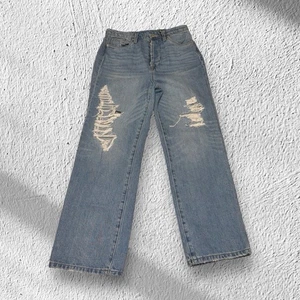 Pantalones de mezclilla para mujer Blank NYC azules talla 27 The Baxter rectos mezcla de algodón envejecido - Imagen 1 de 8