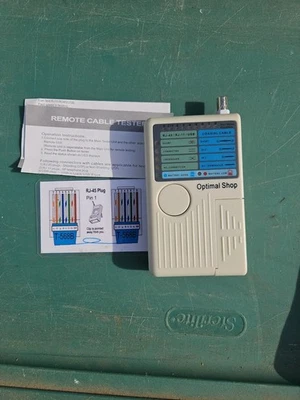 Probador de cables de red multifunción 4 en 1 cable LAN RJ45/RJ11/USB/BNC Cat5 Cat6 Foto 1 de 2