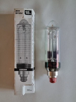 Osram SOX 18w Lampada Vapori Sodio bassa pressione by22d - Immagine 1 di 4