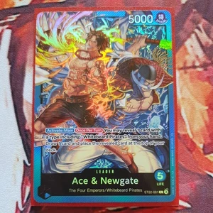 ONE PIECE TCG Ace & Newgate ST22-001 Englisch Near Mint Leader - Bild 1 von 2