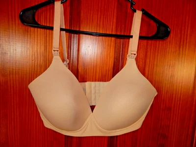 MOTHERHOOD NURSING BEIGE WIRELESS BRA, MEDIUM LINING, SIZE 36 DD - Image 1 of 2