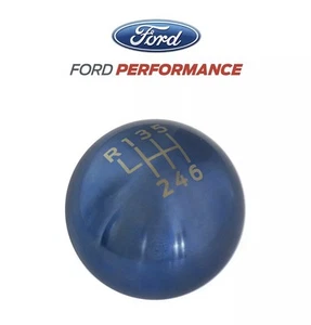 2015-2023 Mustang Dark Horse OEM M-7213-T Blue Titanium 6 Speed Gear Shift Knob - Picture 1 of 4