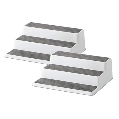Grey 2 Non-Skid 3-Tier Spice Rack Organizer for Pantry, 2-Pack, 10-Inch - Image 1 of 4