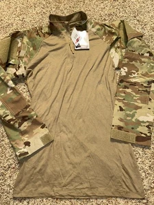Neu mit Etikett Tru-Spec Combat 1/4-Reißverschluss Langarmshirt - Herren, Scorpion OCP lang - Bild 1 von 6