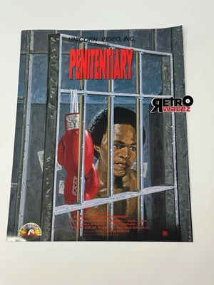 Penitenciária 1988 VHS Promo AD Slick 8,5x11” DS Movie Flyer Leon Issac Kennedy - Imagem 1 de 2