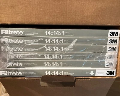 6 Pack Filtrete 14X14X1 Air Filter MPR 300 MERV 5 NEW - Image 1 of 4
