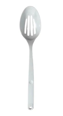 Good Cook Classic 12" White 100% Melamine Ware Slotted Spoon ~New~ - Image 1 of 4