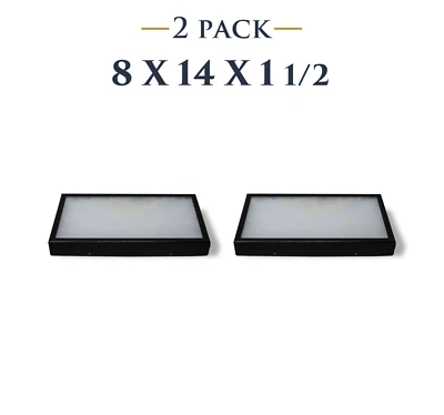 SOUTHERN STAR 2 Pack of 8 x 14 x 1 1/2 Riker Display Case Box Collectibles Arrowheads Jewelry